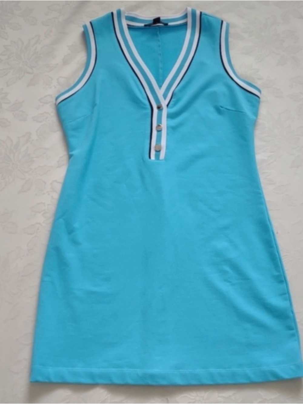 Boston Proper Striped Trim Sport Dress